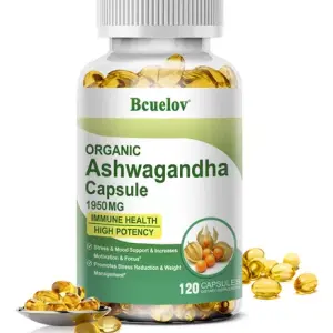 Bcuelov Organic Ashwagandha Capsules 1950mg