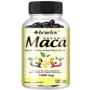 Bcuelov Organic Maca Root Powder Capsules