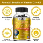 Bcuelov Vitamin D3+K2 Capsules