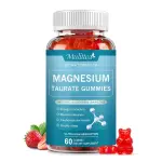 Mulittea Magnesium Taurine Gummies with GMO, Gluten Free, Dairy Free